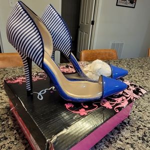 Striped Heels